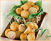 Bocconcini con prosciutto, provola e parmigiano