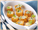 Bocconcini di patata dolce al Blu di Moncenisio