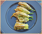 Fiori di zucca al forno