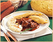 Goulasch con polenta gialla di Storo