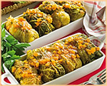 Involtini di verza con ripieno di carne e patate