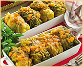 Involtini di verza con ripieno di carne e patate