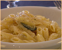 Penne al gorgonzola