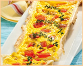 Quiche con ricotta aromatica